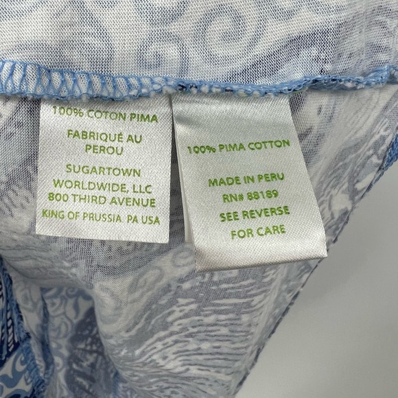 Lilly Pulitzer Amina V-Neck Swing Dress Women's Size XXS Blue Peri Pop Up Shells - Picture 7 of 8